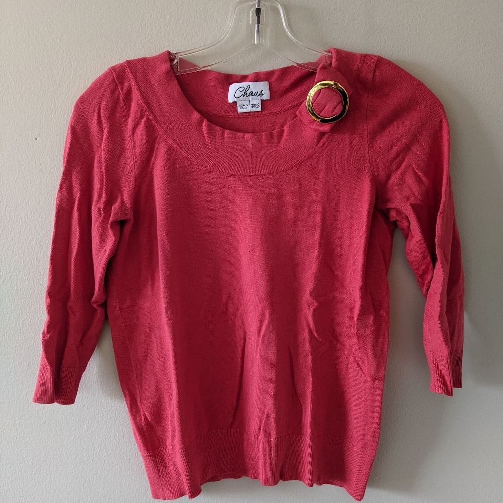 Coral sweater